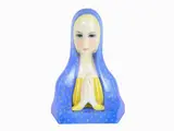 Paola Bologna, A 1934 Lenci Polychrome Ceramic Virgin Figurine, 1898, in ceramica policroma