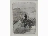 Giovanni Fattori, Military Walk 1880 ca., 1825, etching
