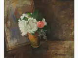 Still Life with Flowers in a Vase by Giovanni Bartolena, 1866, oil on canvas, offered Mar 2018