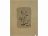 Lorenzo Viani, Figures, 1882, mixed media on paper
