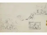 Telemaco Signorini, Invention of Printing (1856), 1835, pencil on paper