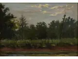 Landscape by Francesco Gioli, 1846, oil on panel, offered Nov 2017