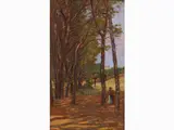 Wooded Landscape with Figure by Francesco Gioli, 1846, oil on panel, offered Nov 2017