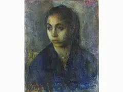 Rubens Capaldo, Portrait of a Young Woman 1956, 1908, oil on canvas