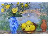 Michele Cascella, Yellow Roses and Grapefruit 1972