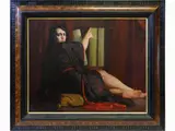 Matilde Luchini, Interior View with Female Figure, 1874, oil on canvas