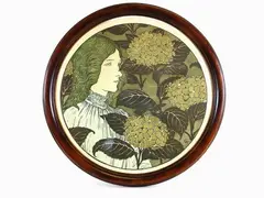 Froideur 1897 by Eugene Grasset, 1845, manifest on paper laid on japon paper, offered Nov 2017