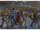The Dance by Guido Borgianni, 1915, oil on canvas board, offered Nov 2017