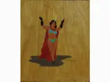Dancer by Renato Natali, 1883, oil sketch on panel, offered Nov 2017