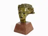 Enrico Serafini, Allegorical Figure, 1913, bronze sculpture