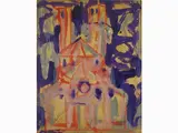 Studi for a Church 1972 by Silvio Loffredo, 1920, oil sketch on panel, offered Oct 2017