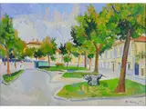 View of Florence 1972 by Rodolfo Marma, 1923, oil on canvas, offered Oct 2017