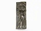 Bruno Innocenti, Nymph and Faun 1971, 1906, bronze high-relief plaque