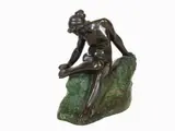 Augusto Rivalta, Woman with Thorn, 1838, patinated terracotta sculpture