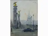 Valentino Ghiglia, View of Paris 1954