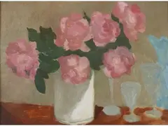 Still Life with Flowers in a Vase by Guido Peyron, 1898, oil on canvas laid on panel, offered Oct 2017