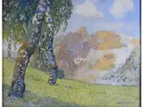 Augusto Carutti, View of Brenva, 1875, gouache on paper