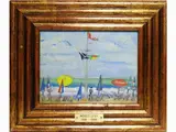 Moses Levy, Seascape, 1885, oil on paper