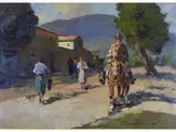 Buttero by Carlo Domenici, 1898, oil on panel, offered Oct 2017