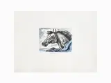 Horse 1971 by Giorgio de Chirico, 1888, lithograph with blind stamps, offered Jul 2017