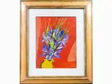 Enrico Paulucci, Flowers in a Vase, 1901, oil on canvas With Label on reverse