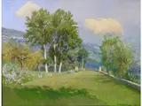 Ernst Leemann, Landscape 1938, 1877, oil on canvas