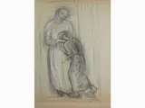 Elisabeth Chaplin, Figures, 1890, mixed media on paper