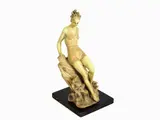 Arturo Pannunzio, Girl at The Sea, 1891, patinated terracotta sculpture