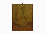 Nino Caffè, Flower in a Bottle 1930s, 1909, oil on canvas With label and stamp on revers