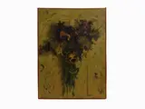 Nino Caffè, Flowers 1930s, 1909, oil on canvas With label and stamp on reverse