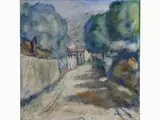 View of a Country Street late 1920s by Quinto Martini, 1908, oil on canvas, offered May 2017