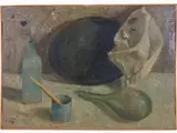 Nino Caffè, Still Life with Bouquet 1930s, 1909, oil on canvas With label and stamp on revers
