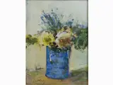 Flowers in a Vase by Sergio Scatizzi, 1918, tempera on paper, offered May 2017