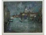 Ermanno Toschi, View of Venice, 1906, oil on panel