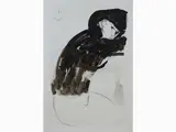 Bruno Paoli, Female Portraits, 1915, three mixed media paintings on paper
