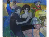Figures 1979 by Bruno Paoli, 1915, oil on canvas, offered May 2017