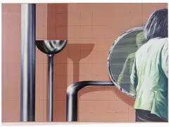 Composition with Figure by Gustavo Giulietti, 1935, acrylic on canvas board With label on reverse Provenance: Galleria Michelucci, offered May 2017