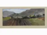 Marcello Boccacci, Country Landscape, 1914, oil on canvas laid on cardboard