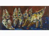 Kittens by Silvio Loffredo, 1920, oil on pane, offered May 2017