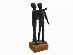 Figures by Quinto Martini, 1908, bronze figural group, offered May 2017