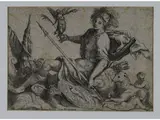 Jacopo Negretti, called Palma Giovane, The Tutelary Deity of Rome, 1548, etching