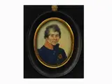 Fedele Giovanni Baroffio Bruni, Portrait of His Father Antonio Baroffio Bruni, 1799, oval miniature on paper