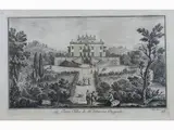 Giuseppe Zocchi, View of Villa La Tana in Florence, 1711, etching