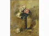 Armeno Mattioli, Roses in a Vase, 1920, oil on canvas