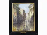 Anton Brioschi, View of Venice, 1855, oil on canvas board