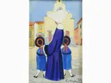 Nun 1985 by Rodolfo Marma, 1923, oil on canvas board, offered May 2017