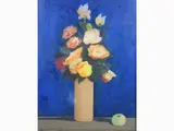 Marcello Boccacci, Flowers in a Vase, 1914, oil on cardboard