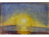 Elisabeth Chaplin, Seascape, 1890, watercoloured tempera on paper Provenance: Galleria Michelucci