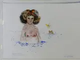 Woman Swimming by Antonio Possenti, 1933, mixed media on paper, offered May 2017