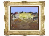 Tuscan Landscape by Sergio Scatizzi, 1918, oil on panel With label on reverse, offered May 2017